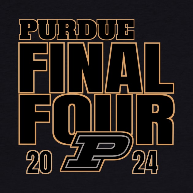 Purdue Boilermakers Final Four 2024 Basketball by LegendDerry